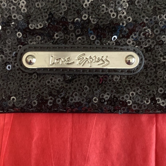 Express black and sequins wristlet. Super cute! - Picture 3 of 11